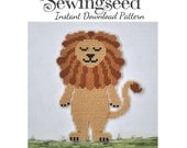 INSTANT DOWNLOAD Lion cross stitch pattern, Wizard of Oz