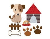 Commercial Use Clip Art - My Doggy - Clip art set - B09