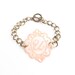 Personalized Initial Bracelet in Lace - Your Choice of Color and Letter - Personalized Monogram Jewelry Letter Jewelry