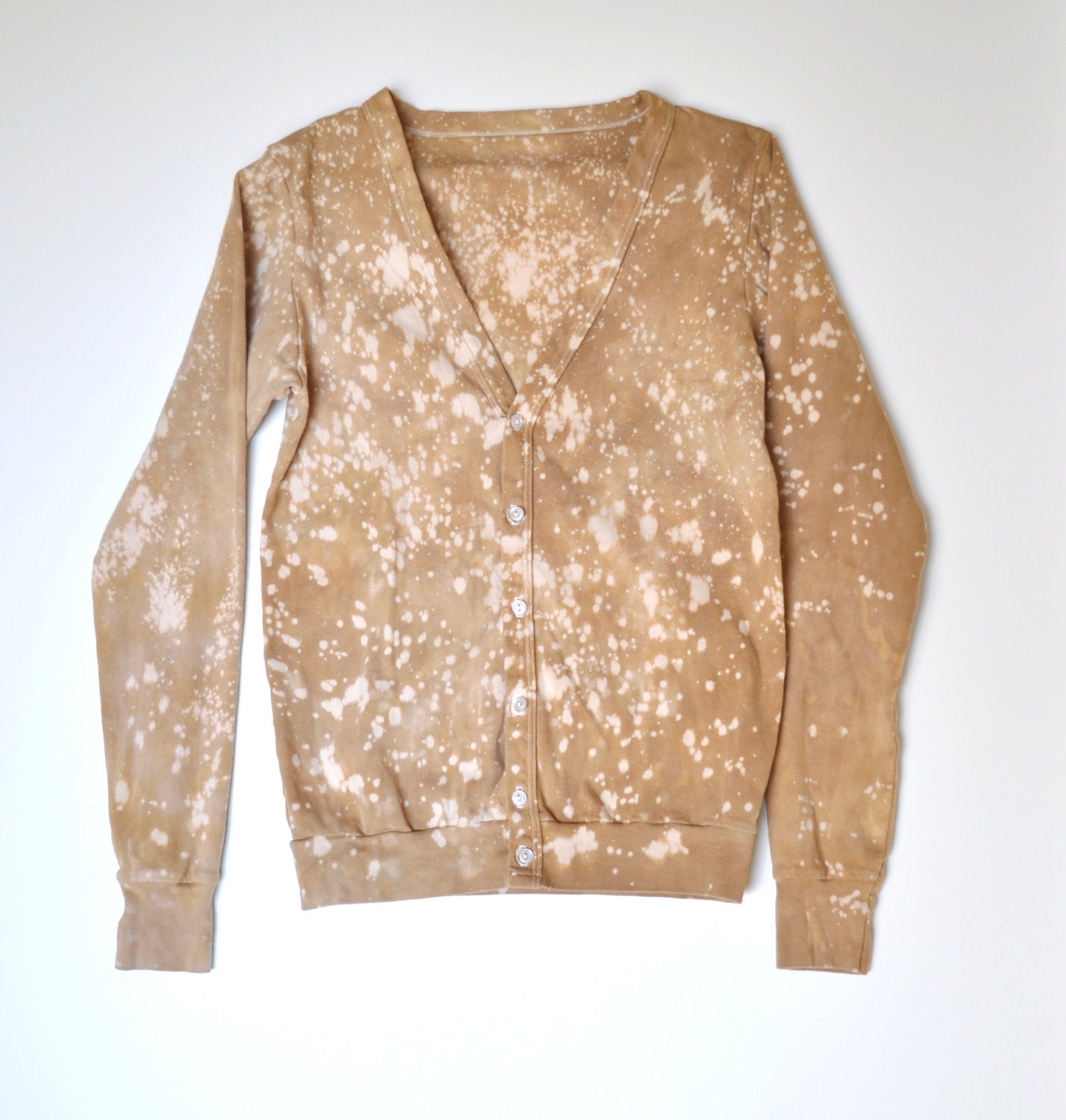 SAMPLE SALE - Speckled Sand Hand Dyed Cardigan