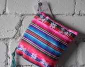 CALABASH Design Small Zipper Pouch - Vintage Fabric