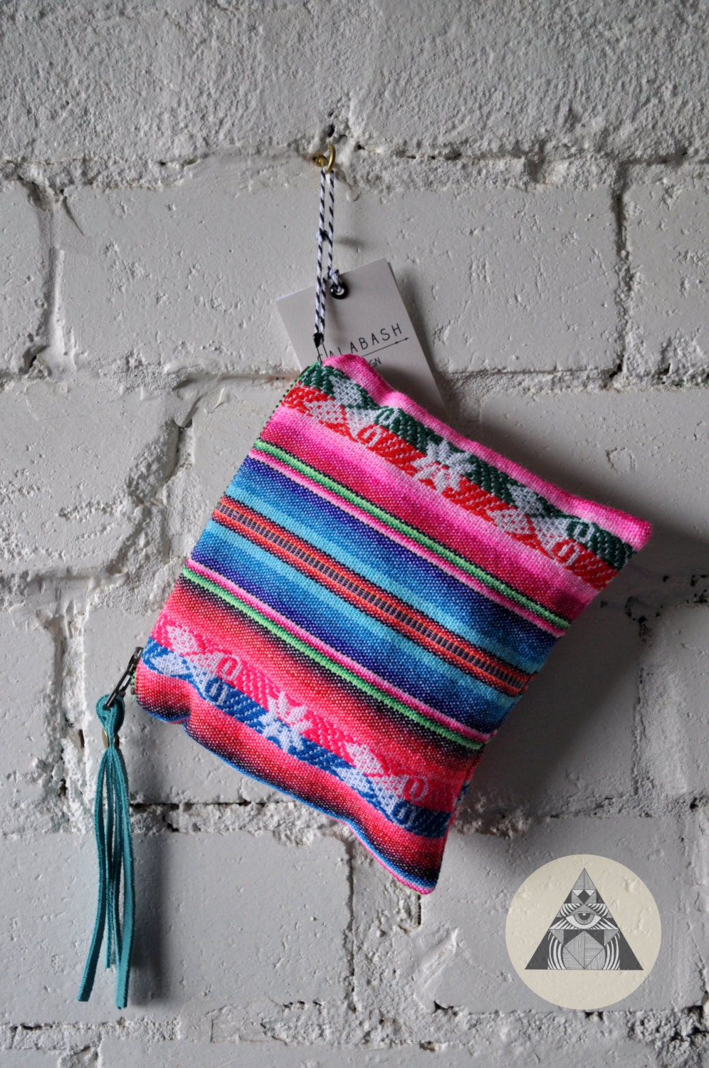 CALABASH Design Small Zipper Pouch - Vintage Fabric