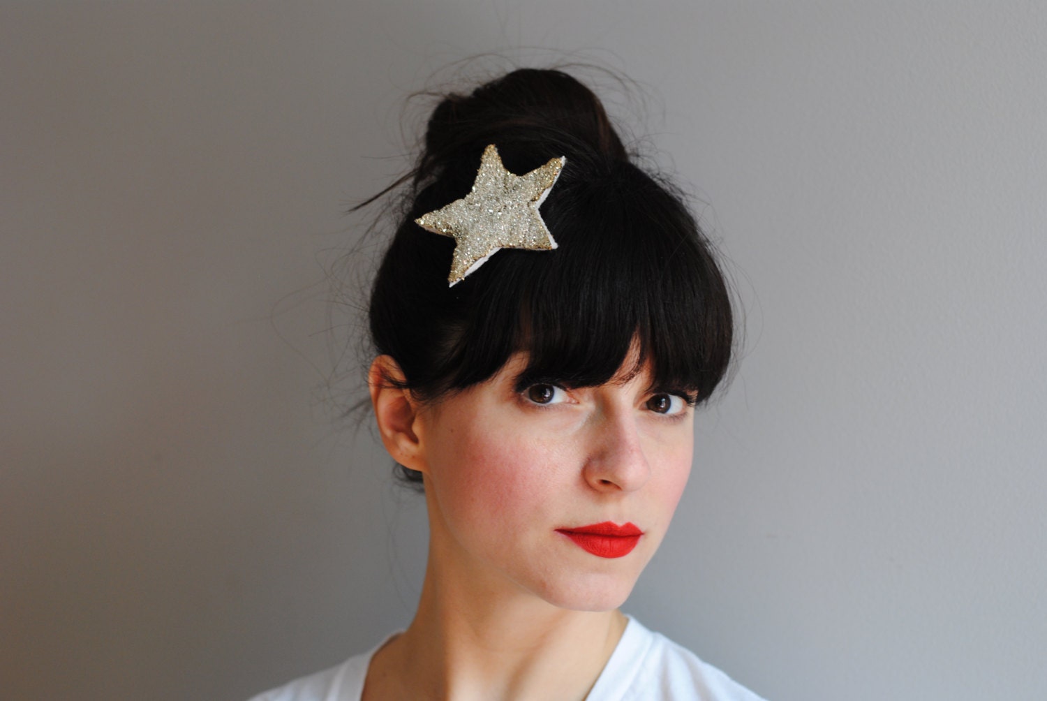 Twinkle Twinkle Silver Star Hair Clip by CIAO NINA