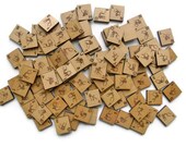 British Sign Language Scrabble style tiles