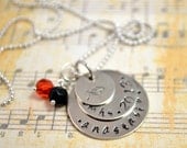 Personalized Graduation Necklace, Senior Necklace, Class of 2013, High School, College, Gift, Graduation Cap Necklace, Hand Stamped Jewelry