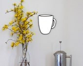 SALE / / / Coffee Mug Mirror Wall Mirror