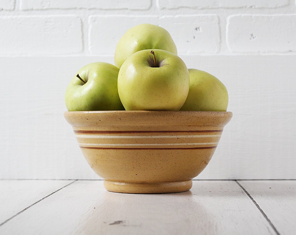 Antique Yellow Ware Bowl or Yellowware Bowl