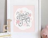 Believe in Yourself - 8x10 Nursery Art Print