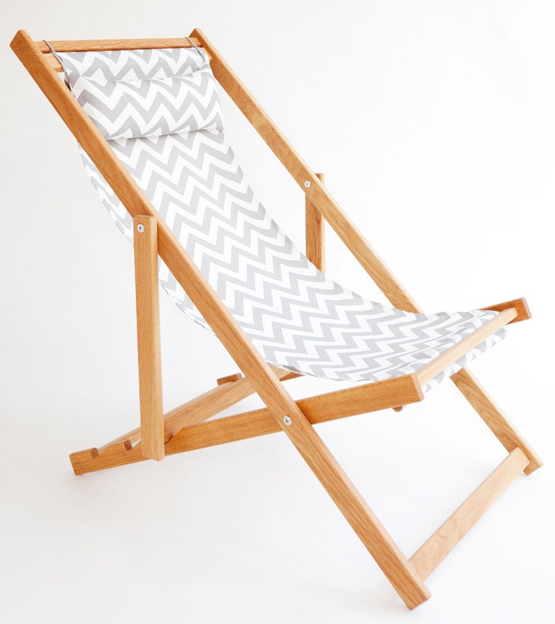 Sandbanks Deck Chair, sling chair, handmade outdoor furniture