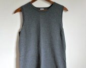 Vintage Grey Sweater Vest - GAP - Size Large