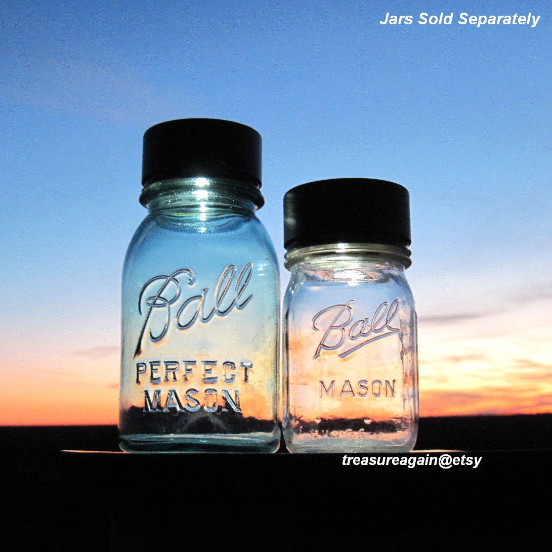 Bronze Mason Jar Solar Lids 2, Garden Patio Deck Lighting Garden Decor, Handmade Outdoor Mason Jar Solar Light LID Only, No Jars