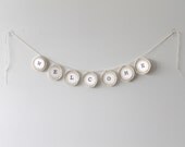 WELCOME Garland Banner Crochet Handmade Organic Home Decorating
