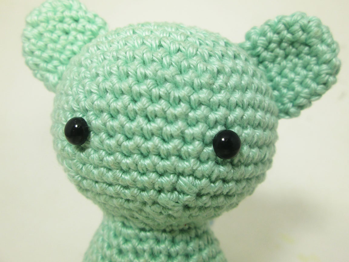 Crochet Rattle - Little Bear Friend - MADE TO ORDER