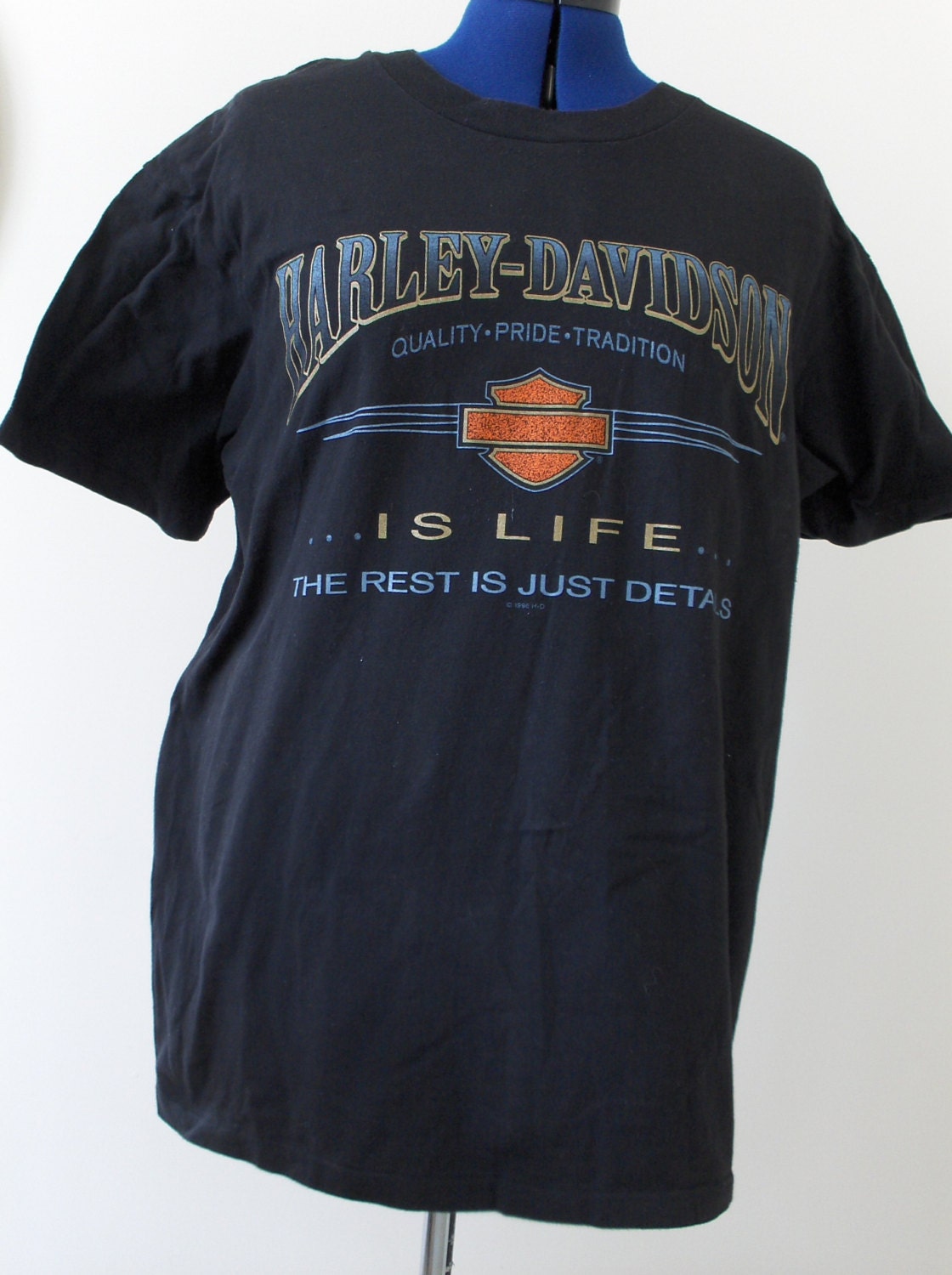 Motor Cycle shirt mens 1990s Harley Davidson