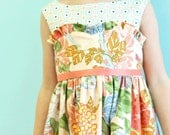Girls Summer Dress - Sweet Peaches Sweetheart  Dress