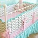 Candy Chevron Custom Crib bedding