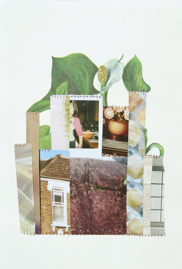 House I grew up in (original collage)