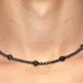 on Vacation / Necklace for Man - Gray Hematite - Natural Black Metallic Bronzite Stone Beads - Simple Modern Jewelry - Gift for him or her