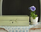 Early Painted Wood Document Box