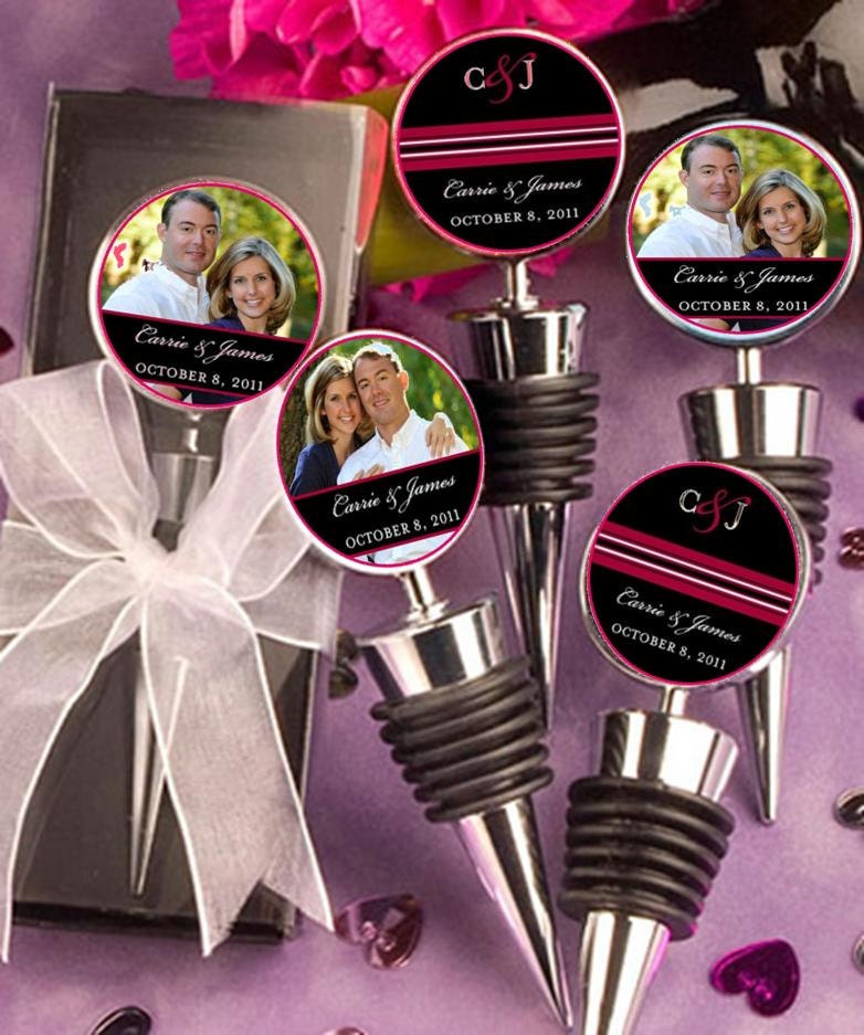 Wedding Favors, Wine Bottle Topper, Personalized