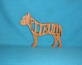 Pit Bull Dog Scroll Saw Wooden Puzzle