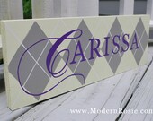 Harlequin Custom Name Sign - Hand Painted Sign