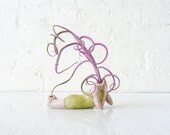 Vintage Summer Pinup Plant Girl - Antique German Bisque Doll Air Plant Planter - The Colors that Creep in Your Garden Collection