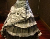 Black and White Wedding Dress Vintage Goth
