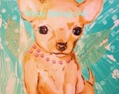 Chihuahua by Spring 8X10  Poster Fine Art Giclee Print