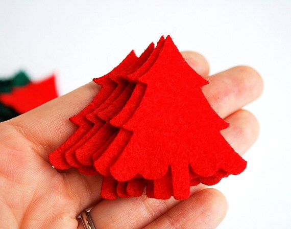 36 Felt Trees Die cut - 36 Die Cut Felt Christmas Tree Value Pack A634 Il_570xn