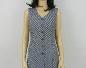 Vintage Romper, Size Small, Blue, 90's, Grunge, Tumblr, Summer, Playsuit, Spring