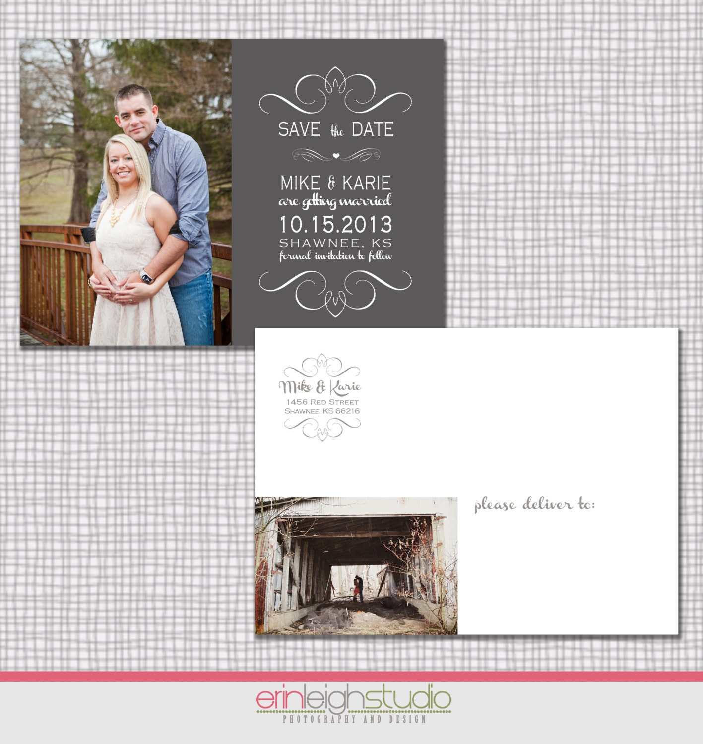 Save the Date PSD Template for photographers