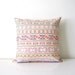 Chiang Mai pastel hand- stitched tribal cotton pillow cover