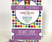 Rainbow Bounce Party Invites Il_170x135