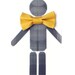 Mustard Bow Tie - Clip On Men BowTie Yellow Mustard
