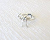 Petite Bow Ring (the "Forget Me Knot" ring) Sterling Silver