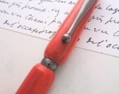 Wooden Pen in Natural Red - made of redheart wood