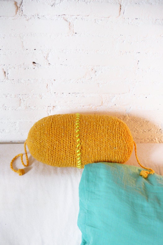 Pillow Crochet Marrakech - yellow