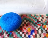 Vintage Moroccan Rag Rug - BOUCHEROUITE "runner"