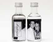 100 Custom Absolut Vodka Mini Bottle Labels Wedding Favors Photo Thank You Reception Party Celebration Bridal Shower Rehearsal Big Day Gifts