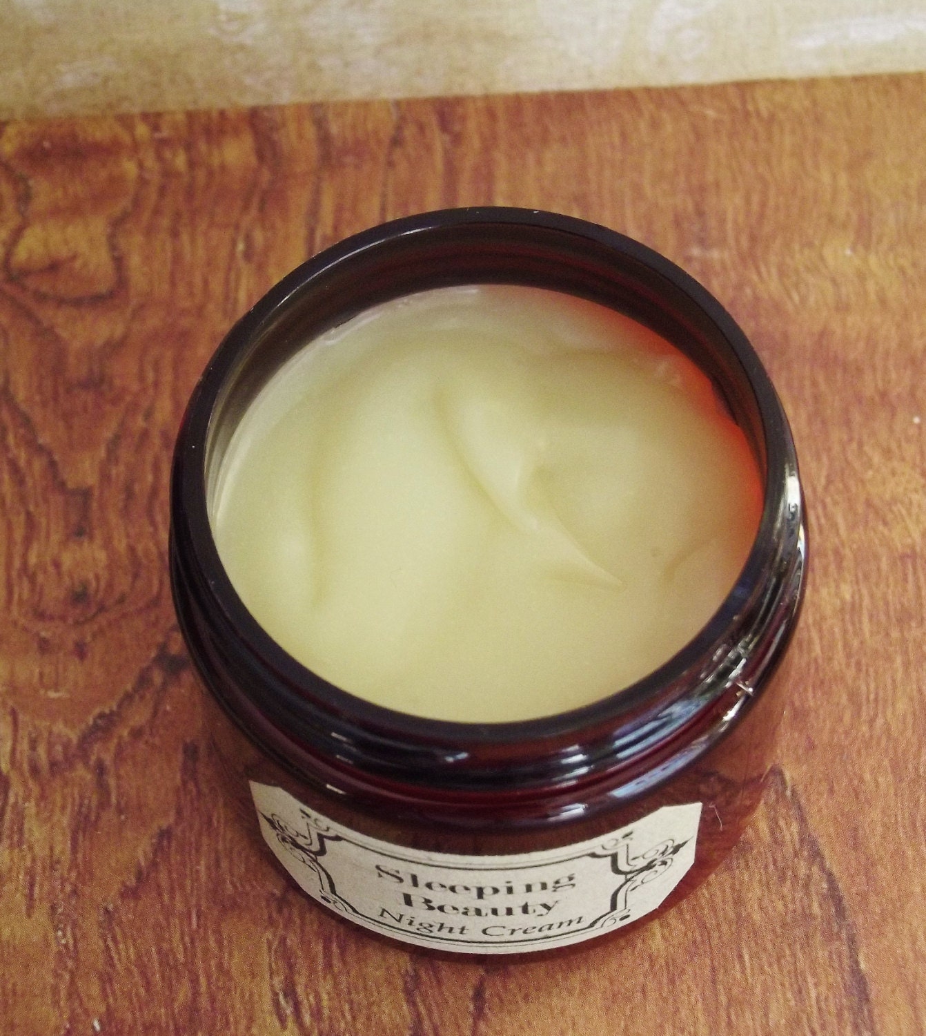 Sleeping Beauty Night Cream / Facial Moisturizer / 2 ounces / All Natural / Sweet Almond Oil Beeswax Shea Butter Lavender Patchouli