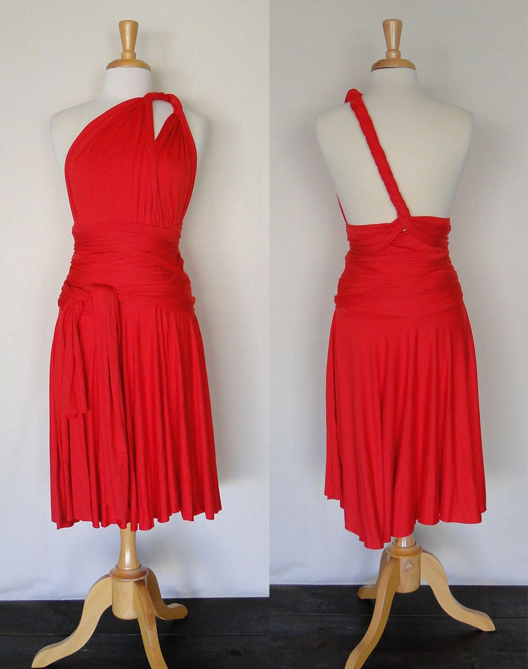 Convertible Infinity Dress in Red, Bridesmaid dress, Summer Dress