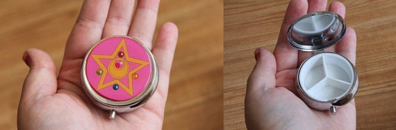 Sailor Moon - CRYSTAL STAR COMPACT - Trinket Box / Pill box - Glitz Galore