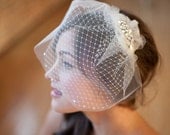 Double Birdcage Veil, Bridal Veil, Wedge Veil, Gabrielle