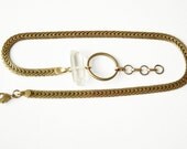 The crystal point chain wrap bracelet