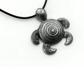 Hawaiian Jewelry Necklace Teen Girl Gift Sea Turtle Women Jewelry Eco Friendly Rubber Cord Large Metal Aquatic Ocean