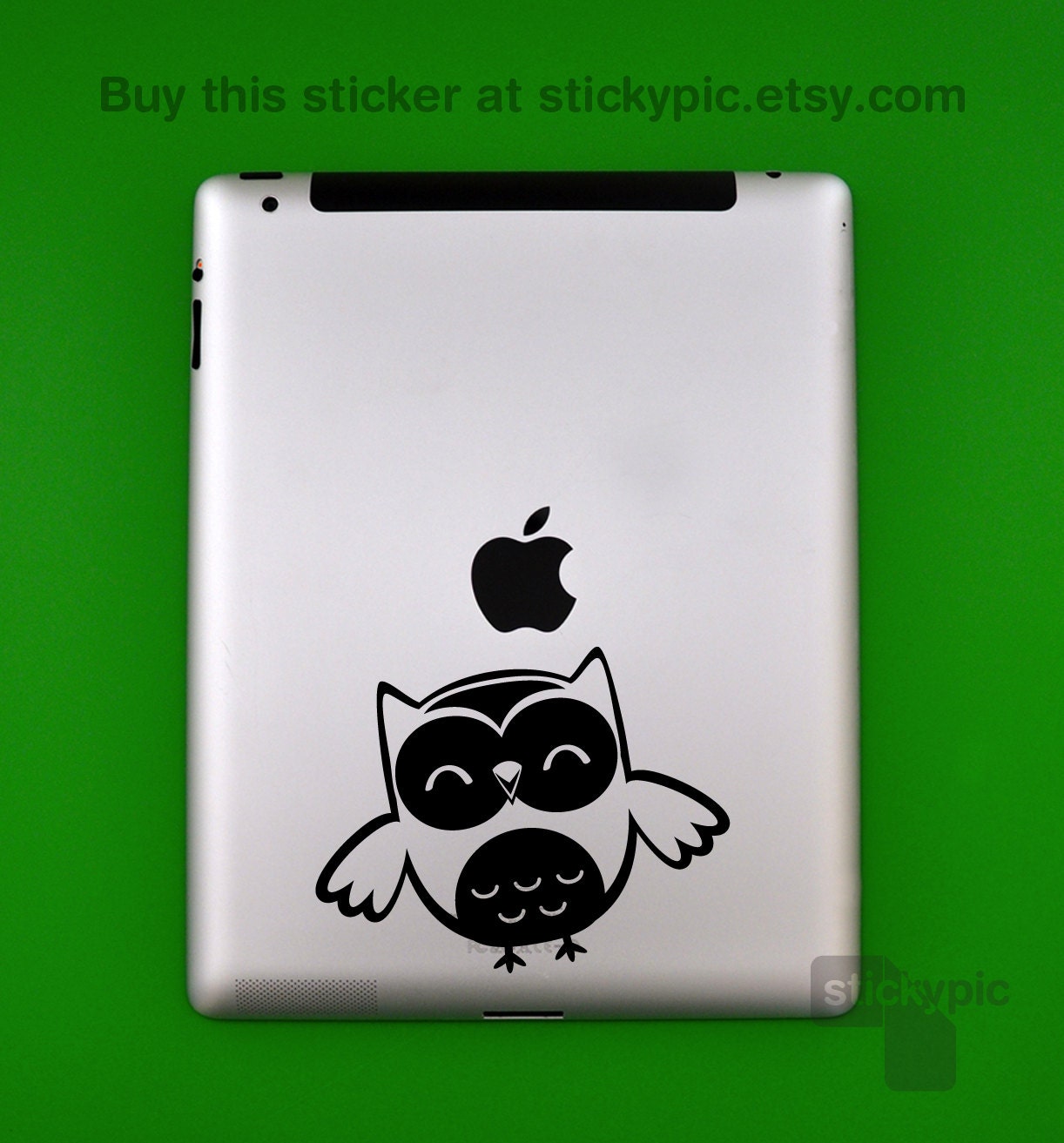 iPad - Owling with laughter... (Laptop Decal Removable Vinyl Laptop Sticker Computer Decal PC Apple Macbook Mac Geekery Wall Sticker)
