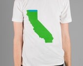 California State Pocket T Shirt - Custom Color Mens