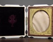 VR Antique Photo Case Tortoise Shell and Mother of Pearl / MOP