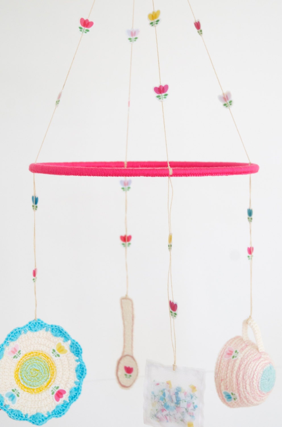 Time for Tea Crocheted Mobile